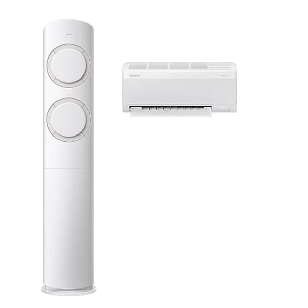 [삼성] AI Q9000 2in1 에어컨 19평형+6평형 (화이트/베이지)